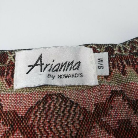 Arianna By Howard's Green Embroidered Shirt S/M - Picture 4 of 8